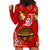 (Custom Personalised) Tonga Kumete Kava Bowl Sila Vibes - Red Hoodie Dress LT8 - Polynesian Pride