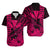 Kakau Polynesian Tribal Hawaiian Turtle with Kanaka Maoli Pink Hawaiian Shirt LT9 Pink - Polynesian Pride