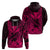 Kakau Polynesian Tribal Hawaiian Turtle with Kanaka Maoli Pink Hoodie LT9 Pink - Polynesian Pride