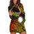 (Custom Personalised) Nauru Polynesian Hibiscus Naoero Reggae Hoodie Dress LT14 - Polynesian Pride