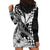 Kakau Polynesian Tribal Hawaiian Turtle with Kanaka Maoli Black Hoodie Dress LT9 - Polynesian Pride