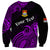 (Custom Personalised) Ribaberiki Kiribati Coat Of Arms Mix Purple Polynesian Sweatshirt LT14 - Polynesian Pride