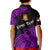 (Custom Personalised) Ribaberiki Kiribati Coat Of Arms Mix Purple Polynesian Kid Polo Shirt LT14 - Polynesian Pride