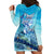 Mother and Baby Whale Mix Polynesian Style Hoodie Dress TS07 - Polynesian Pride