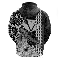 Kakau Polynesian Tribal Hawaiian Turtle with Kanaka Maoli Black Hoodie LT9 - Polynesian Pride