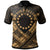 Cook Islands Polynesian Custom Polo Shirt Kuki Airani Gold Seal Camisole Hibiscus Style Unisex Gold - Polynesian Pride