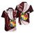 Tonga Emancipation Day Matching Dress and Hawaiian Shirt Kupesi Pattern No.2 Black LT9 - Polynesian Pride