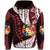 Custom Tonga Hoodie Emancipation Day Kupesi Pattern No.2 Black LT9 Zip Hoodie - Polynesian Pride