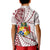 Tonga Emancipation Day Polo Shirt Kupesi Pattern No.2 White LT9 - Polynesian Pride