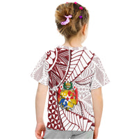 Tonga Emancipation Day T Shirt Kupesi Pattern No.2 White LT9 - Polynesian Pride