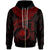 Marshall Islands Polynesian Custom Zip up Hoodie Marshall Islands Waves (Red) Unisex Red - Polynesian Pride