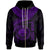 Federated States of Micronesia Polynesian Custom Zip up Hoodie FSM Waves (Purple) Unisex Purple - Polynesian Pride