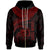 Tuvalu Polynesian Custom Zip up Hoodie Tuvalu Waves (Red) Unisex Red - Polynesian Pride