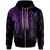 Kosrae Custom Zip up Hoodie Polynesian Wings (Purple) Unisex Purple - Polynesian Pride