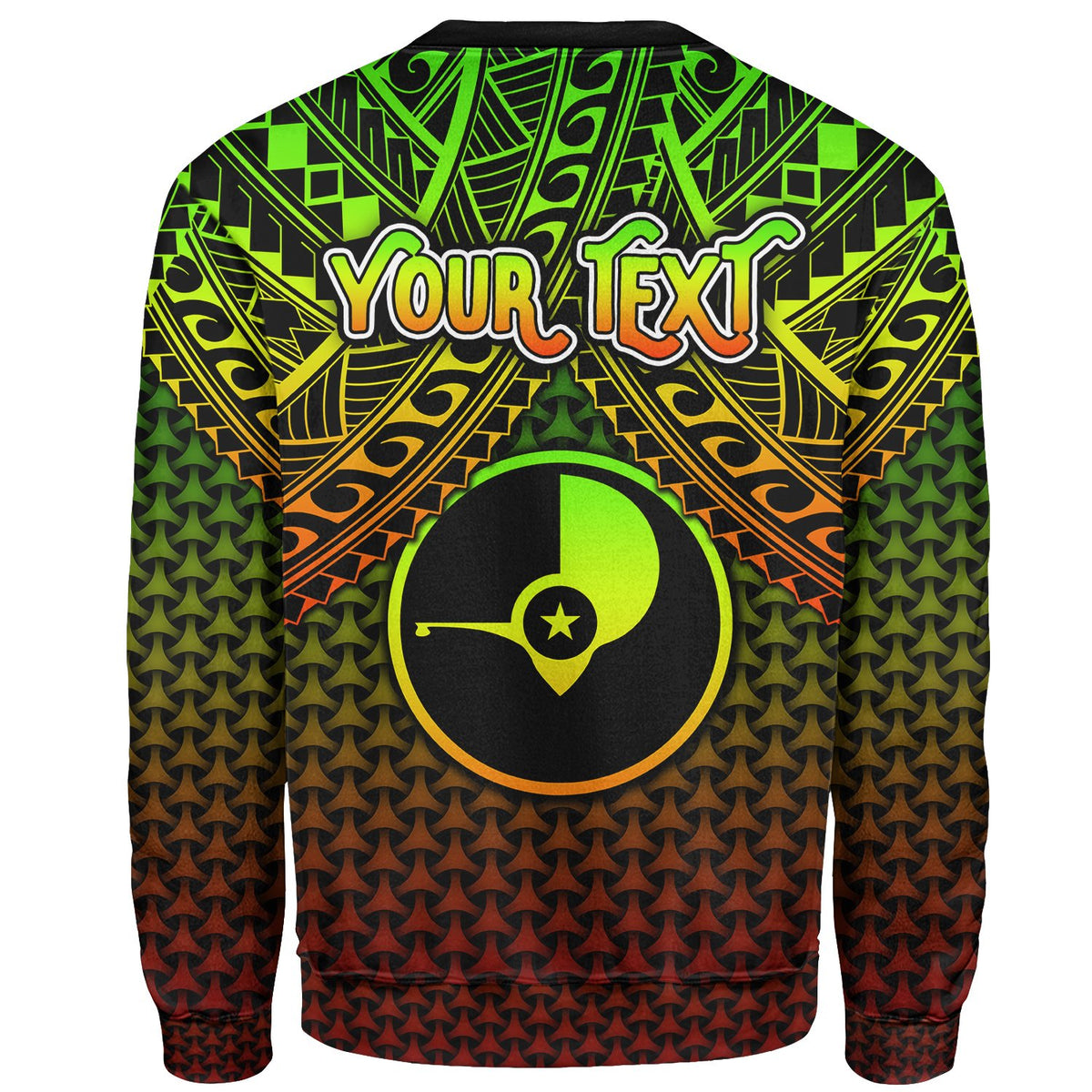 Polynesian Yap Custom SweaT Shirt Reggae Vintage Polynesian Patterns - Polynesian Pride
