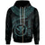 Polynesian Hawaii Kanaka Maoli Custom Zip up Hoodie Hawaiian Waves (Turquoise) Unisex Turquoise - Polynesian Pride