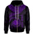 Nauru Polynesian Custom Zip up Hoodie Nauru Waves (Purple) Unisex Purple - Polynesian Pride