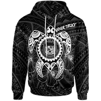 Hawaii Polynesian Custom Hoodie Vintage Polynesian Turtle (White) Unisex White - Polynesian Pride