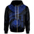 Nauru Polynesian Custom Zip up Hoodie Nauru Waves (Blue) Unisex Blue - Polynesian Pride