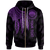 Federated States of Micronesia Custom Zip up Hoodie Polynesian Wings (Purple) Unisex Purple - Polynesian Pride