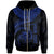 Tuvalu Polynesian Custom Zip up Hoodie Tuvalu Waves (Blue) Unisex Blue - Polynesian Pride