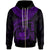 Polynesian Samoa Custom Zip up Hoodie Samoan Waves (Purple) Unisex Purple - Polynesian Pride