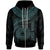 American Samoa Polynesian Custom Zip up Hoodie American Samoan Waves (Turquoise) Unisex Turquoise - Polynesian Pride