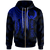 Pohnpei Custom Zip up Hoodie Polynesian Wings (Blue) Unisex Blue - Polynesian Pride