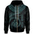 New Caledonia Polynesian Custom Zip up Hoodie New Caledonia Waves (Turquoise) Unisex Turquoise - Polynesian Pride