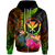 Polynesian Hawaii Kanaka Maoli Polynesian Custom Zip up Hoodie Hibiscus and Banana Leaves Unisex Reggae - Polynesian Pride