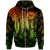 Tahiti Custom Zip up Hoodie Polynesian Wings (Reggae) Unisex Reggae - Polynesian Pride