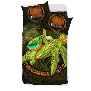 Papua New Guinea Bedding Set - Polynesian Turtle Palm Tree - Polynesian Pride