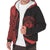 Hawaii Coat of Arms Red Polynesian Sherpa Hoodie - Circle Style - Polynesian Pride