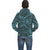 Blue Palm Polynesian Inside Print Zip Hoodie - Polynesian Pride