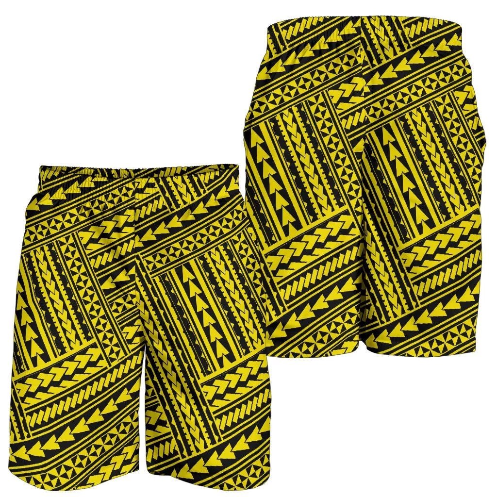 Polynesian Nation Yellow Men's Short Yellow - Polynesian Pride