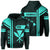 Kanaka Polynesian Hoodie Turquoise Morale Style Unisex Turquoise - Polynesian Pride