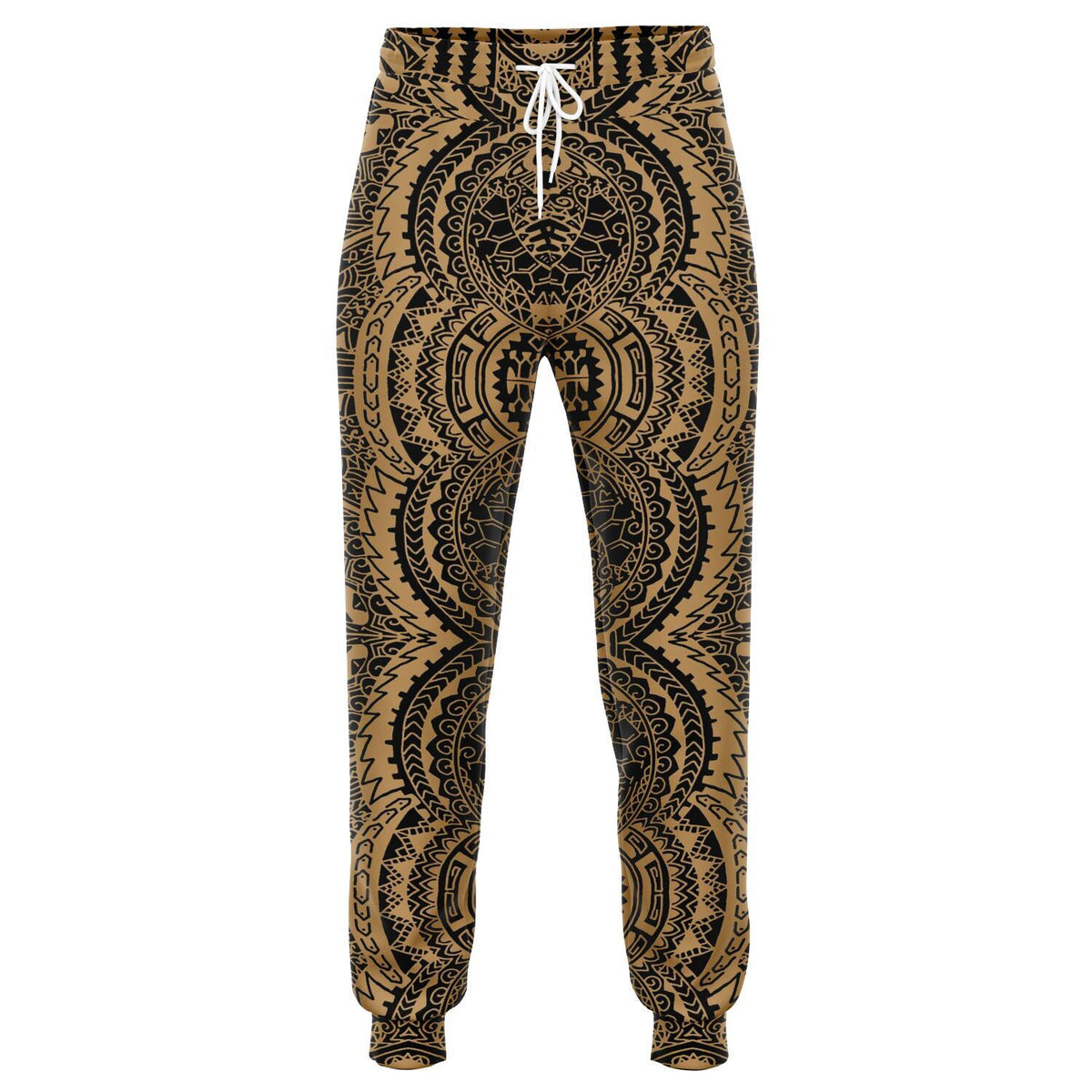 Polynesian Symmetry Gold Joggers Unisex Gold - Polynesian Pride