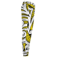 Polynesian Maori Ethnic Ornament Yellow Joggers - Polynesian Pride