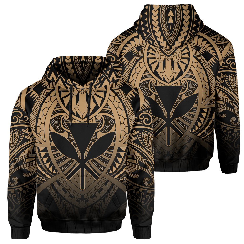 Hawaii Maka Polynesian Kanaka Maoli Hoodie Heaven Style Gold Unisex Gold - Polynesian Pride