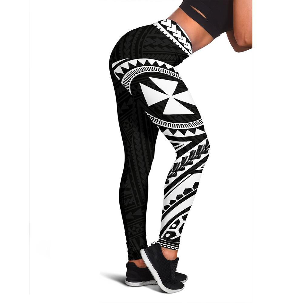 Wallis And Futuna Leggings (White) A16 White - Polynesian Pride