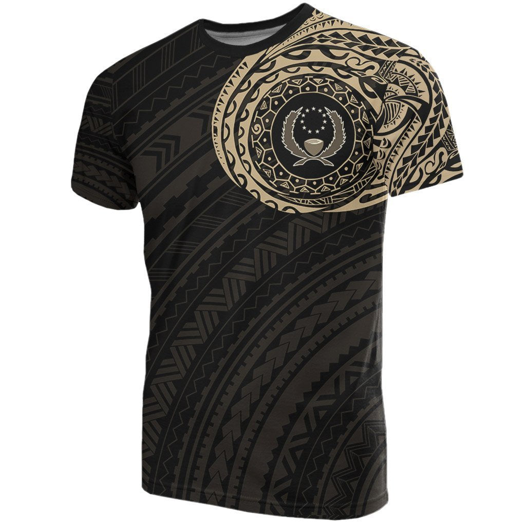 Pohnpei T Shirt Pohnpei Flag Polynesian Tattoo New Update Unisex Black - Polynesian Pride