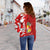 (Custom Personalised) Tonga Unique Off Shoulder Sweater Camouflage with Tongan Pattern LT13 - Polynesian Pride