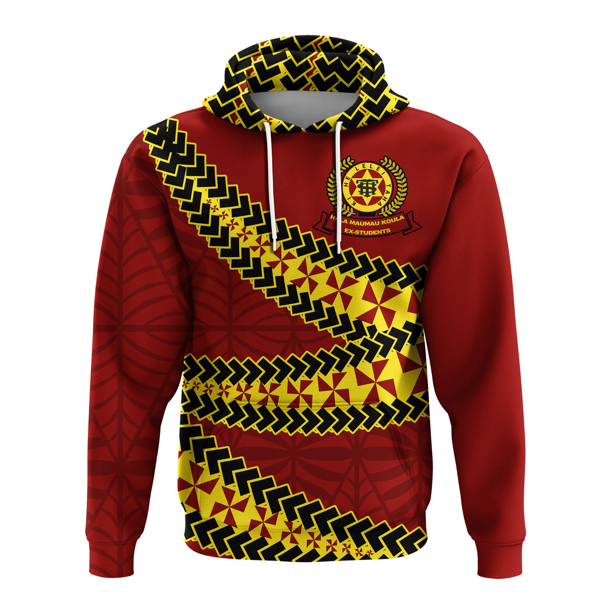 Tonga High School Hoodie Tongan Patterns LT20 Unisex Green - Polynesian Pride