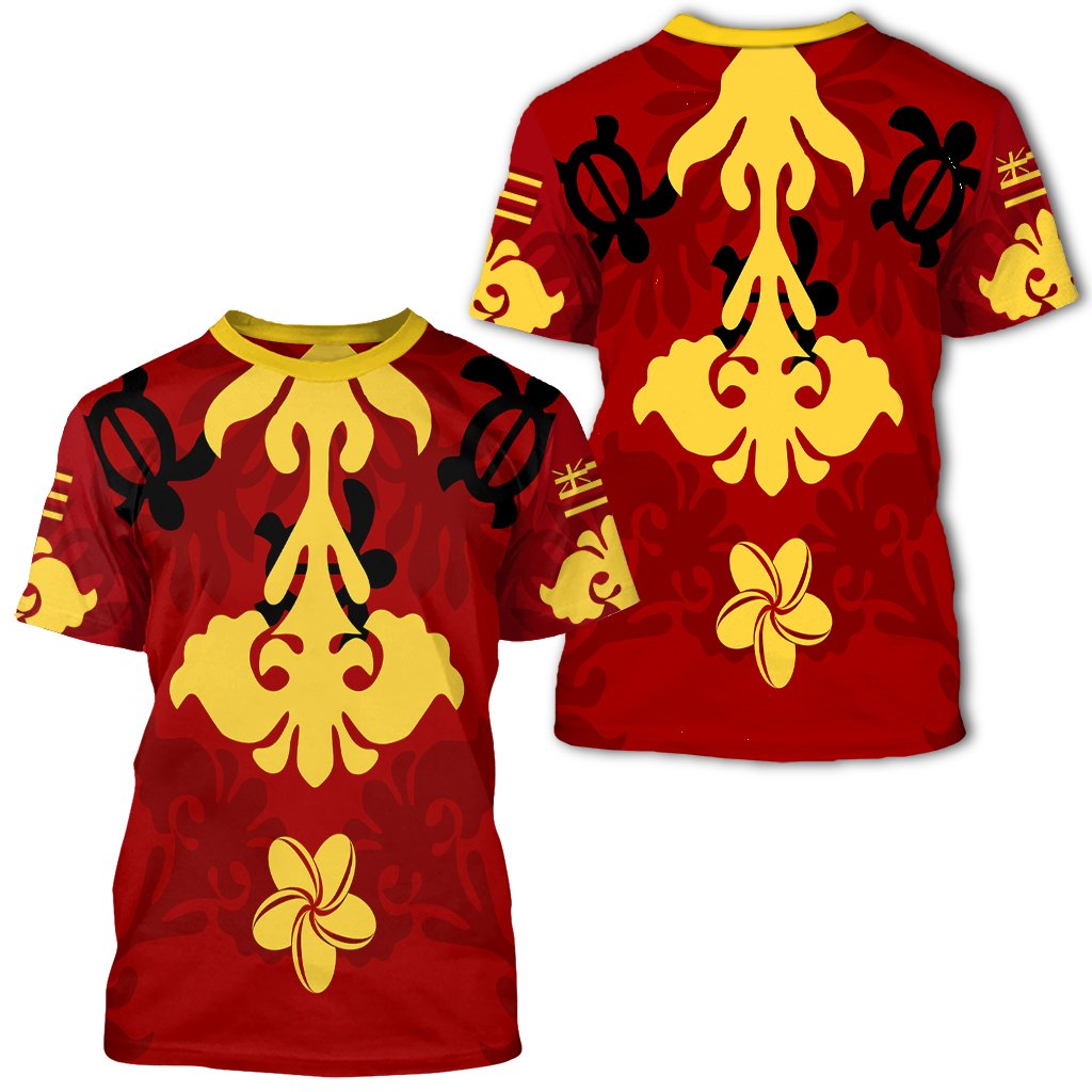 Hawaii Hawaiian Quilt Style T Shirt - Polynesian Pride