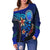 Northern Mariana Islands Women's Off Shoulder Sweater - Vintage Tribal Mountain - Polynesian Pride