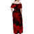 Hawaii Matching Polynesia Tribal Red Shark Dress and Hawaiian ShirtLT13 - Polynesian Pride