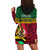 Vanuatu Dreamy Hoodie Dress Flag and Pattern LT13 - Polynesian Pride