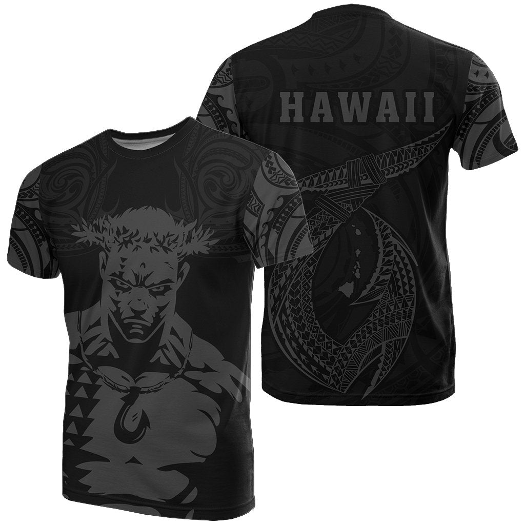 Hawaii Hook Polynesian Gray Maui T Shirt Unisex Gray - Polynesian Pride