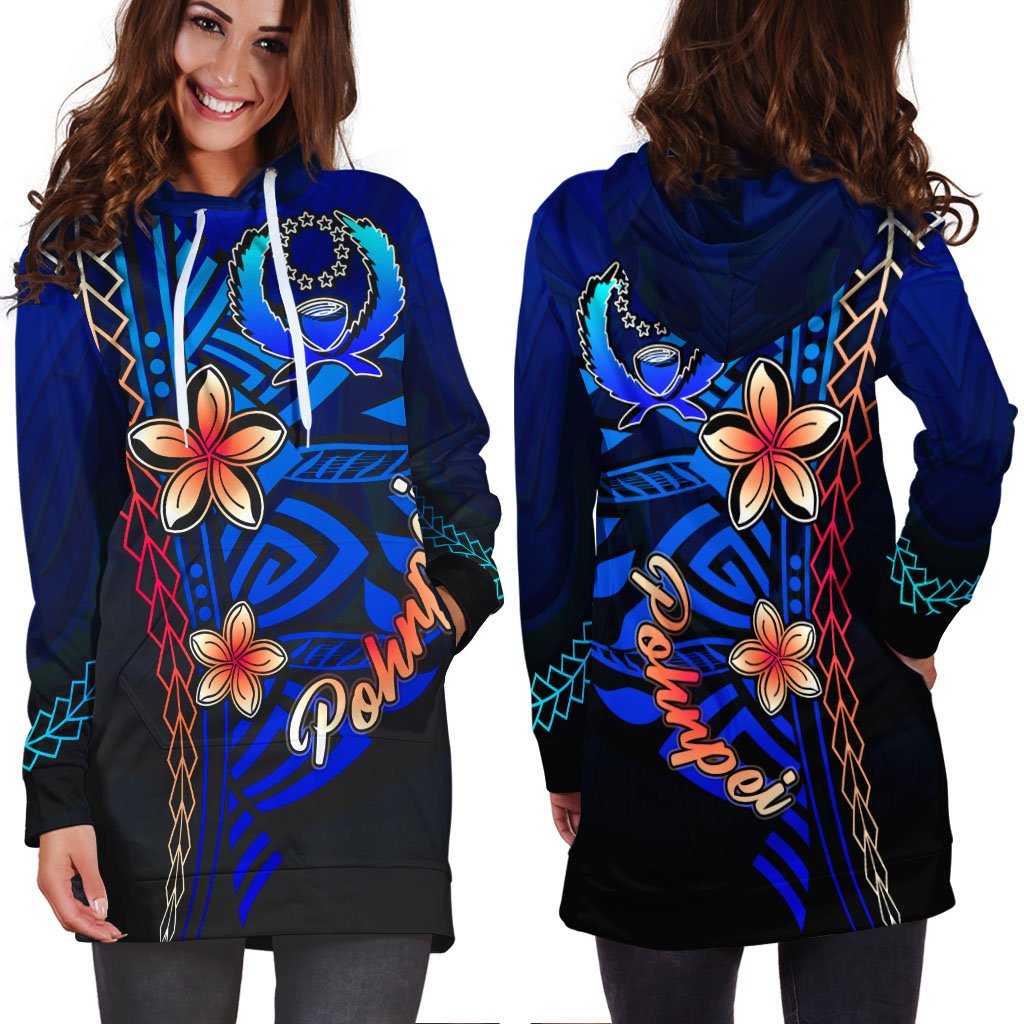 Pohnpei Hoodie Dress - Vintage Tribal Mountain - Polynesian Pride
