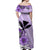 Polynesian Couple Outfits Hawaii Matching Dress and Hawaiian Shirt Kakau Tribal Purple Batik Floral Ver.02 LT13 - Polynesian Pride